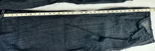 Vintage 5ive Jungle & Co Jeans Mens 36x33 Black Denim Embroidered Baggy Wide Leg - Picture 10 of 13