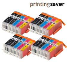 20 Ink Cartridges For Canon Pixma IX6850 MG6450 MG5650 MG5550 MX725 MX925