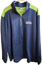 Seattle Seahawks jacket Sweatshirt 3XL XXXL Team apparel Sweater 1/4 zip