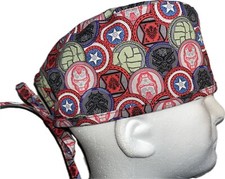 Marvel Shields Scrub Hat Chemo Cap