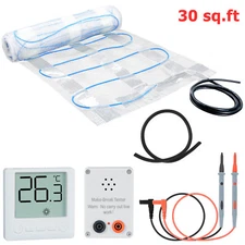 ABORON 30sqft Electric Floor Heat Mat Kit 120V Underfloor Radiant Heating System