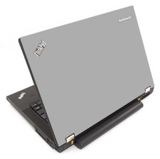 SILVER GRAY Vinyl Lid Skin Cover Decal fits IBM Lenovo ThinkPad T440P Laptop