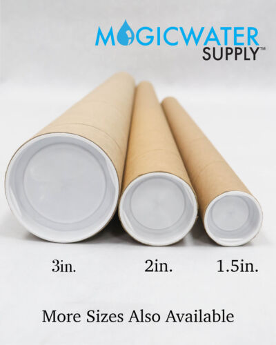 Tubos de correo con tapas, 2 pulgadas x 12 pulgadas (paquete de 2) | MagicWater Supply - Imagen 3 de 8