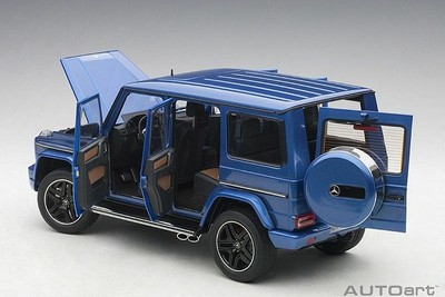 AUTOART 2017 MERCEDES AMG G63 DESIGNO MAURITIUS BLUE w/Full Openings 1:18*New!