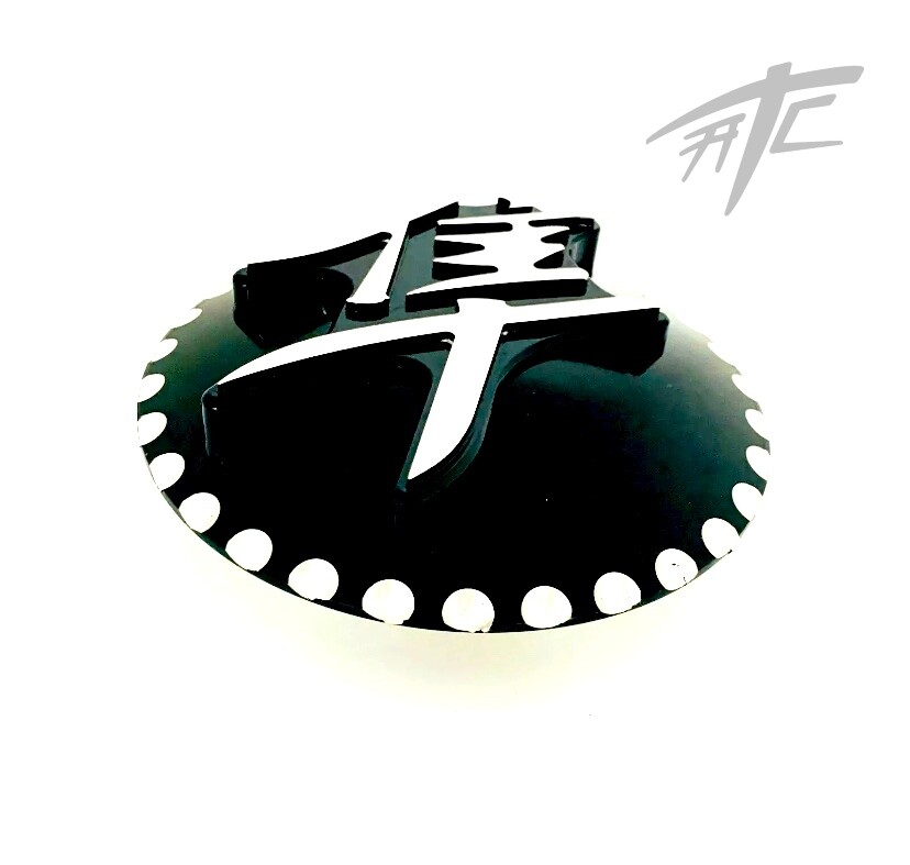 HAYABUSA BLACK CONTRAST DIAMOND CUT 3D GAS CAP 2001 SUZUKI HAYABUSA