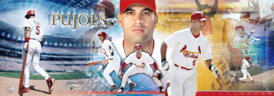 ALBERT PUJOLS Classic c.2008 St. Louis Cardinals Panoramic 12x36 POSTER Print