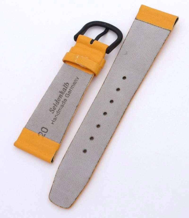 20mm XS Vrai Veau Bracelet Montre Fait Main Graf Germany Bande la Longueur Short - Image 2 of 2