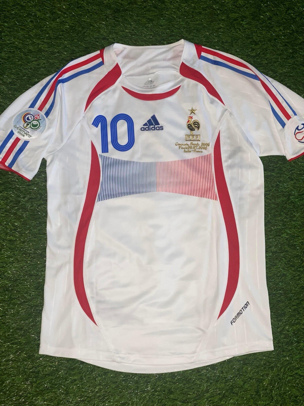 Retro 2006 France World Cup Final Zidane Jersey Large