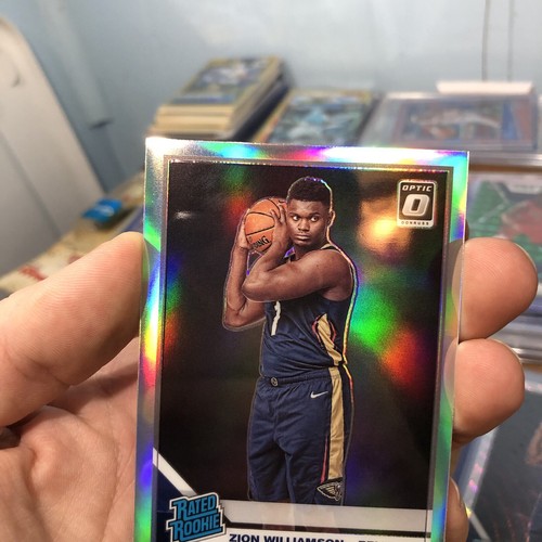 2019-20 Panini Donruss Optic Holo Prizm Zion Williamson #158 Rookie RC - Picture 2 of 4