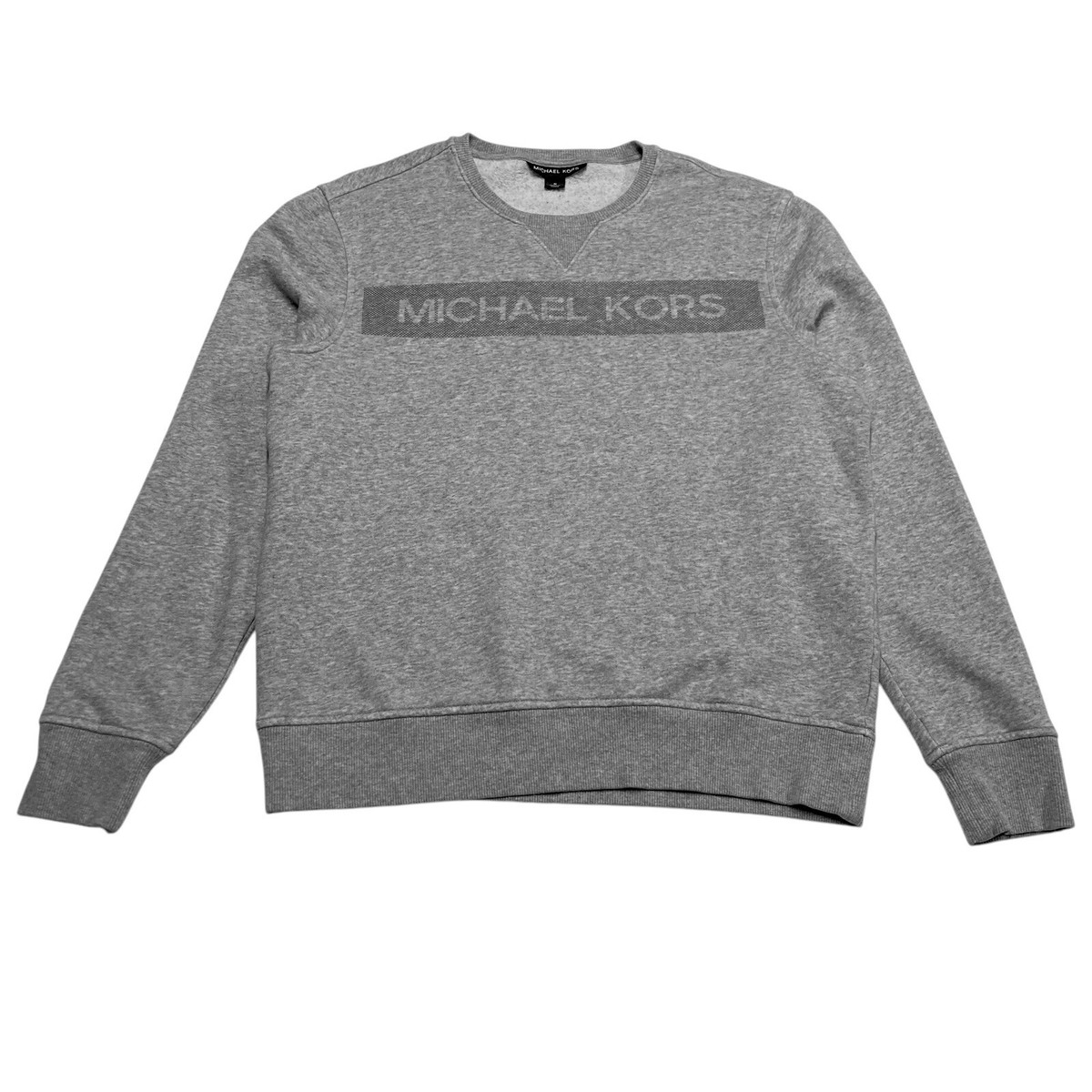 Michael Kors Gray Long Sleeve Spell Out Sweatshirt Men’s Size M