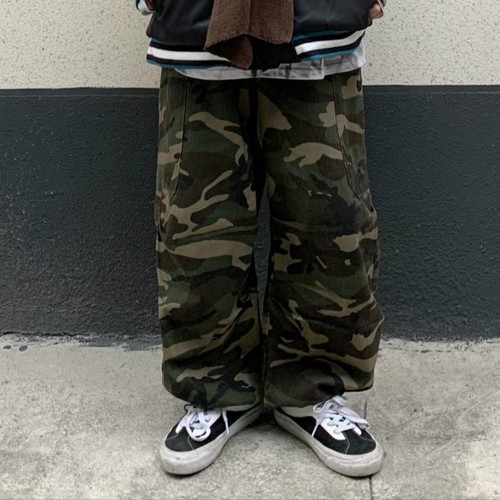 Men's Camouflage Pants Oversize Trousers Hip Hop Cargo Baggy Elastic Waist - Bild 2 von 6