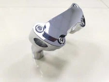 Chrome 4" Handlebar Risers Top Clamp For Harley Wide Glide FXWG Sturgis Softail