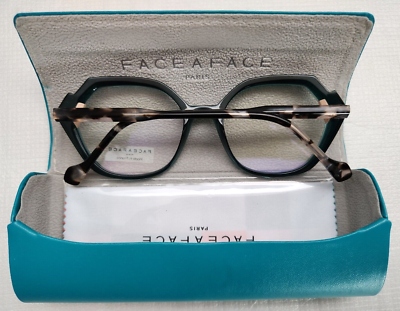 FACE & FACE ハンドメイド メガネ ブラウン・ブルー Face A Face Eyeglass Frame Gipse 2 52[]18-139 Col.2045 Green