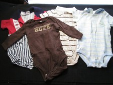 Lot of 4 Boys One Piece Outfit, Assorted Brands, 3-6 Month, Great Condition
