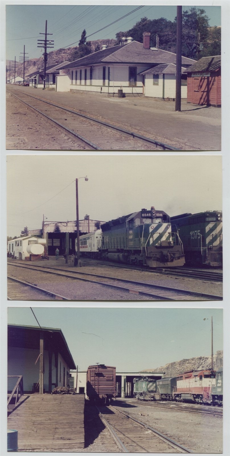3 1979 Wishram Oregon Trunk RR Burlington Northern Railroad Facility