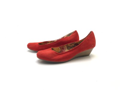 Marco Tozzi ladies loafers slip on loafers comfort red size 39 (UK 6)