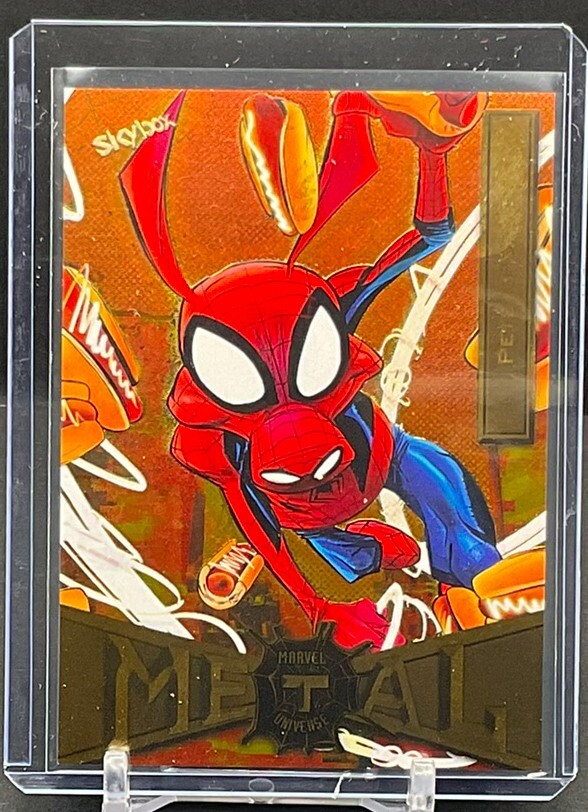 2021 Upper Deck Skybox Spider-Man Marvel Metal Universe Peter Porker #65 Gold FX