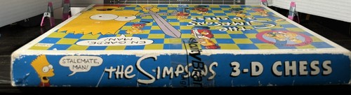 Vtg The Simpsons 3D Chess Set Board Game From 1991. Missing 1 Piece - Picture 7 of 19