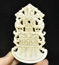 鸟白玉中国风雕像、雕像| eBay