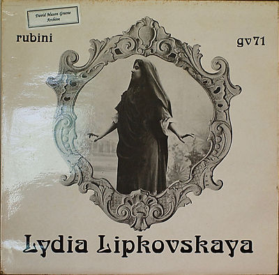 LYDIA LIPKOVSKAYA (self-titled)-NM197? UK IMPORT LP Rubini Collection Soprano