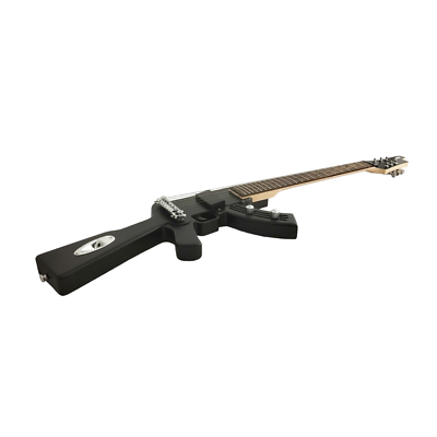 Haze Gun-Shaped Electric Guitar, Speckle Finish,LED Lights on