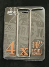 Pit Barrel Cooker Co. Stainless Steel Silver Skewers.  New Sealed (1) 4 Pk