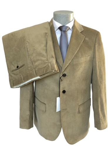 Abito uomo Confitalia, beige DROP 6 in velluto a coste, sconto 60%. | eBay