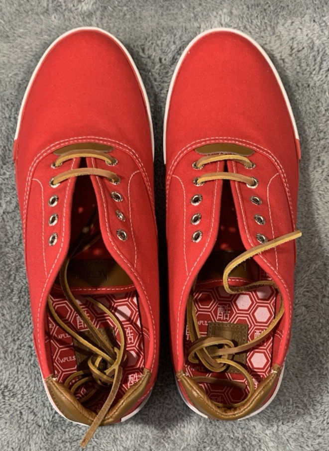 SAOLA Sneaker Impulse by Steeple Gate uomo P12180 rosso suola gomma allover taglia 14 M