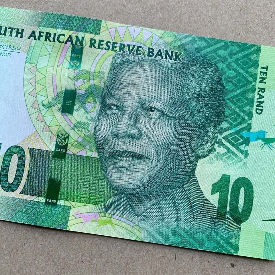 MANDELA Banknote SOUTH AFRICA 10 Rand World Paper Money Currency UNC Khulu Rhino - Image 3 of 4