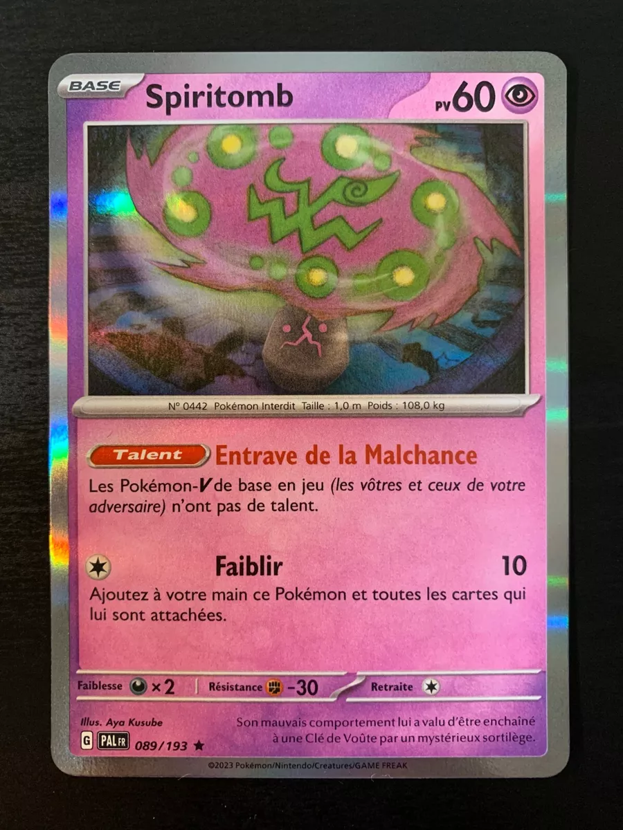 089 / 193 spiritomb holo pokemon card tcg escar - Comprar Cartas  Colecionáveis antigas no todocoleccion