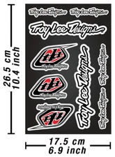 Troy Lee Designs Decals Stickers Heavy Duty Vinyl Autocollant Aufkleber