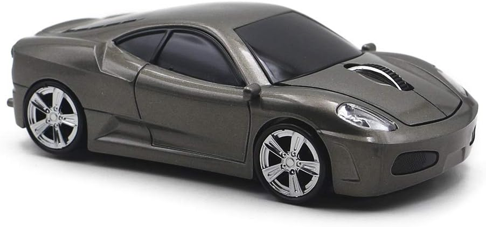 Grey Wireless Sports Car Optical Mouse for PC Laptop and MAC-image
