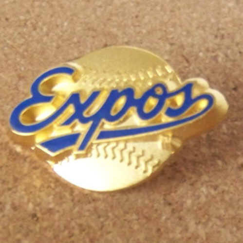 Montreal Expos name w/ gold ball pin 1998 3D MLB c43488 - Picture 2 of 6