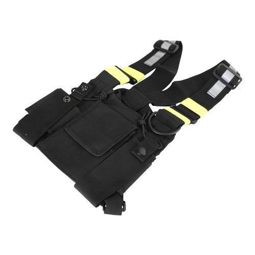 New Tactical Chest Harness Bag for Field Operations Radio Fluorescent Universal - Zdjęcie 10 z 11