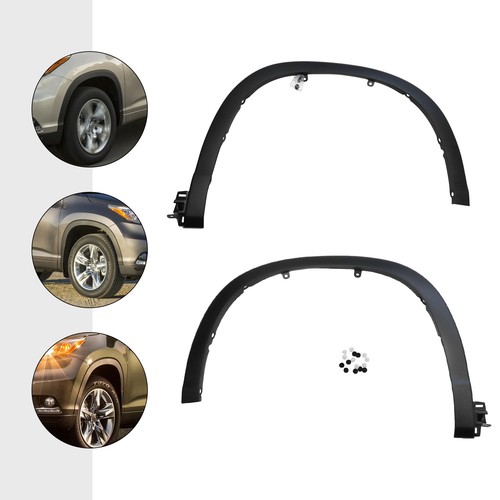 Fender Flares For 14 2015 2016 2017 Toyota Highlander Front Left & Right Side - Picture 18 of 19
