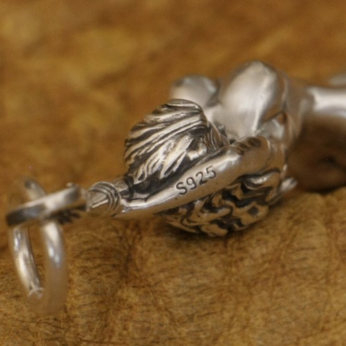 925 Sterling Silver Sexy Angel Girl Pendant Charms Details Jewelry TA371A BZ - Picture 8 of 16