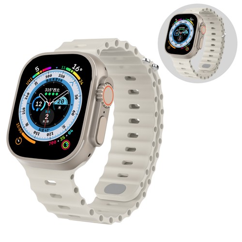 Per Apple Watch Ultra 49 mm serie 8 76543 cinturini di ricambio cinturino oceano silicone nuovi - Foto 12 di 38