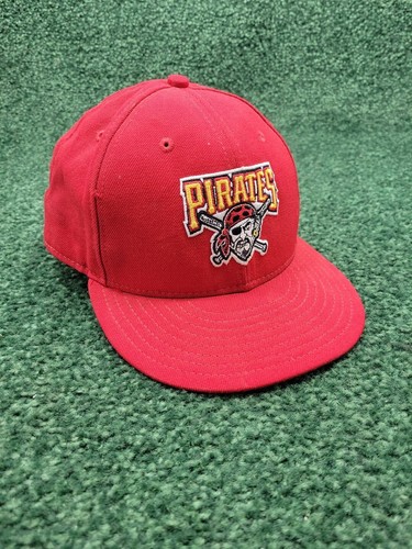 Vintage Pittsburgh Pirates New Era 5950 Pro Modell Wollmütze Mütze 1990er Gr. 7 5/8 rot - Bild 1 von 14