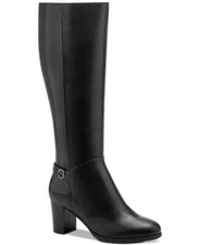 Giani Bernini Adonnys Memory-Foam Dress Knee-High Leather Boots MSRP $170