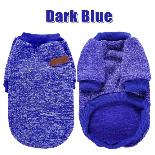 Cute Pet Dog Warm Jumper Sweater Clothes Puppy Cat Knitwear Knitted Coat Winter - Picture 6 of 8