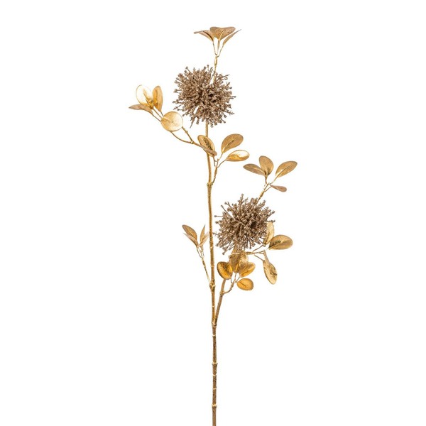 Kunstblume Alliumzweig, 3Er Set, Farbe Gold, HöHe Ca. 76 Cm-image