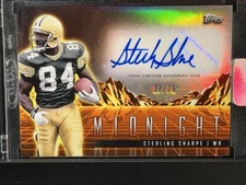 2024 Topps Midnight Sterling Sharpe Auto 37/75 Green Bay Packers