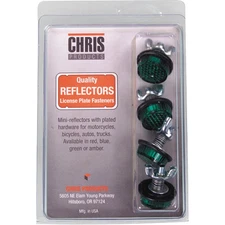 Chris Products Mini-Reflectors - Red - 4/Pack CH4R