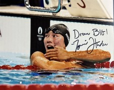 TORRI HUSKE SIGNED 8x10 PHOTO SWIMMING OLYMPICS USA AUTOGRAPH AUTHENTIC COA