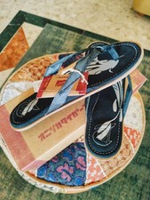 Tongs en cuir noir  Onitsuka Tiger vintage   ...