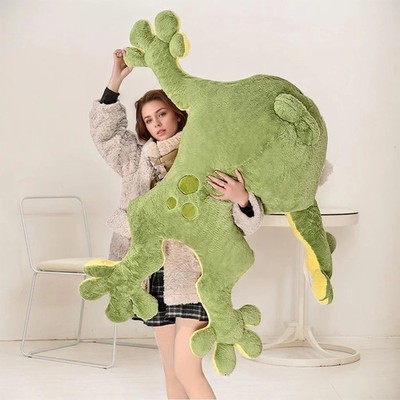 Large Frog Stuffed Animal Green Frog Plush Toy Frog Plushies Hugging Pillow Gift