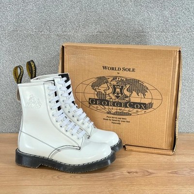 Hysteric Glamour x George Cox Monkey Boots UK 5 EU 38 Weiß Made England