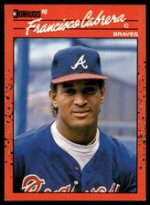 1990 Donruss Francisco Cabrera Rookie Atlanta Braves #646