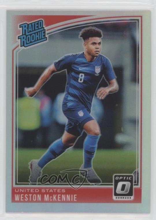 2018 Panini Donruss Rated Optic Holo Prizm Weston McKennie #199 Rookie RC 11if