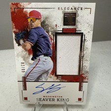 2025 Panini Impeccable /99 - Elégance Jersey Autographs Seaver King #EJA-SK